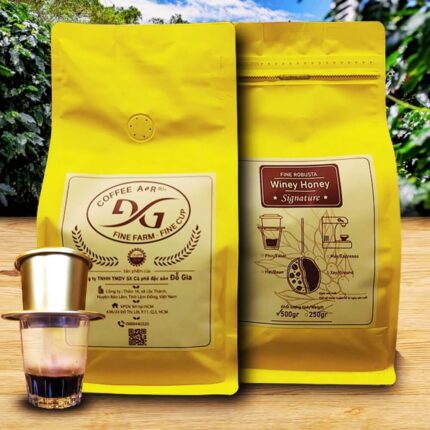 Winey Honey | Cà Phê Đặc Sản VN 100% Fine Robusta 85 SCA | Cà Phê Pha Phin | Cà Phê Đặc Sản Đỗ Gia | Đỗ Gia Specialty