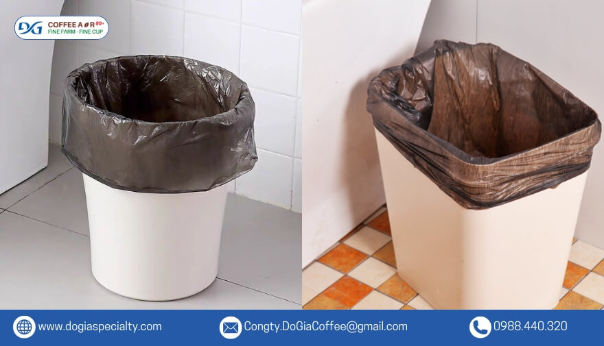 Túi đựng rác làm từ bã cà phê là sự kết hợp đáng chú ý giữa tính linh hoạt và độ bền