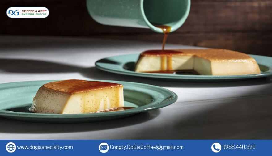 Bánh ăn kèm khi uống cà phê: Bánh Flan